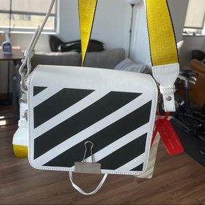 Off white cross body bag